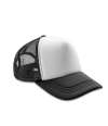 RC089 (RC089X) 1/2 Mesh Truckers Cap Black / White colour image